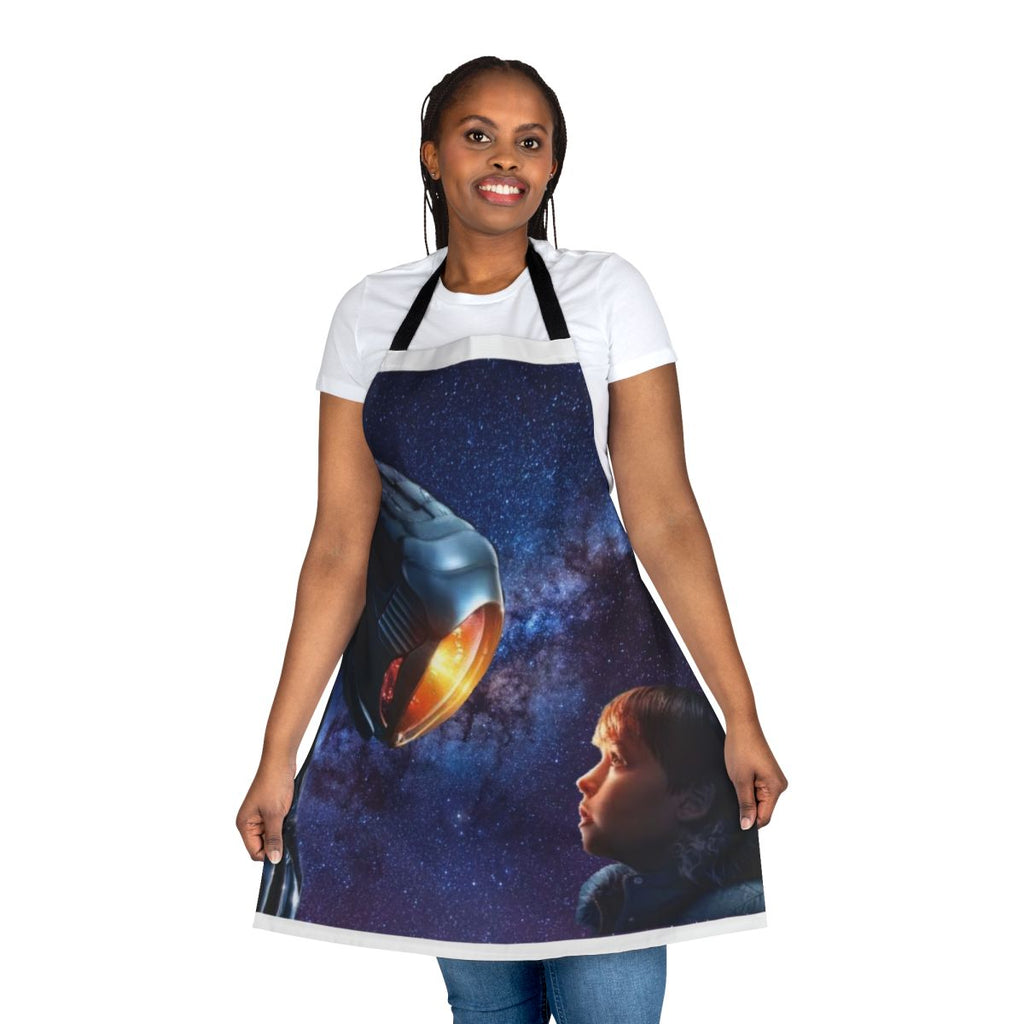 Retro science fiction "Lost in Space" themed apron