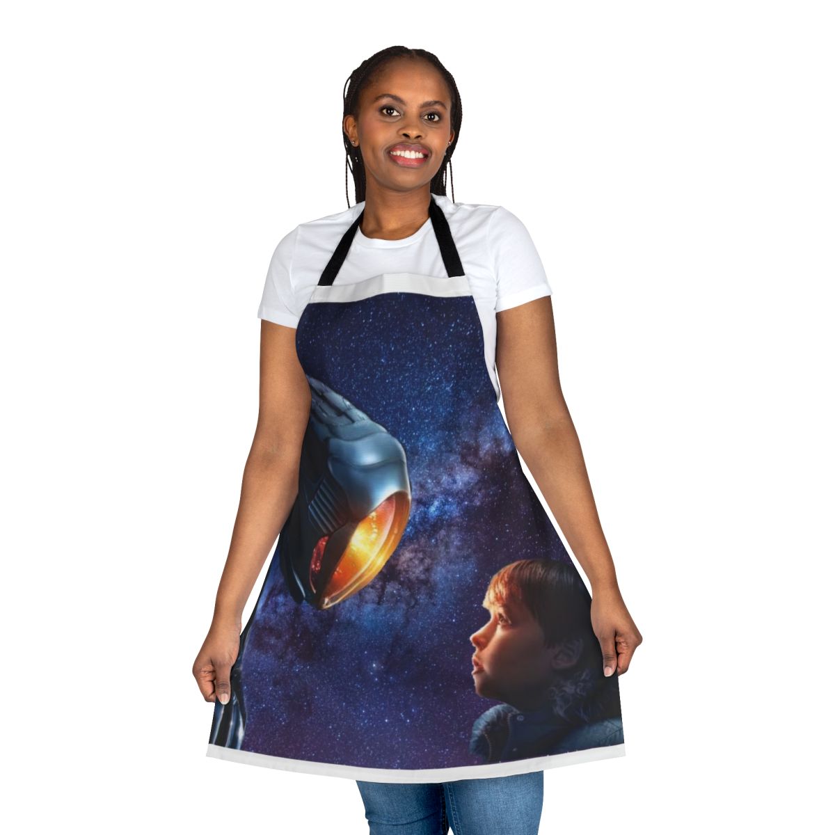 Retro science fiction "Lost in Space" themed apron