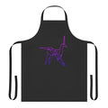 Retro sci-fi style apron featuring an origami unicorn design inspired by Blade Runner