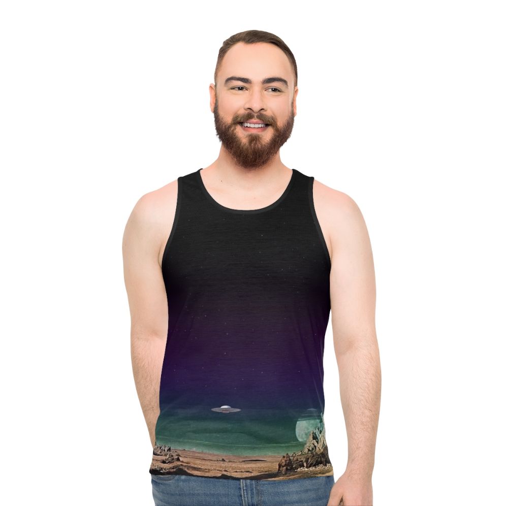 Retro sci-fi unisex tank top