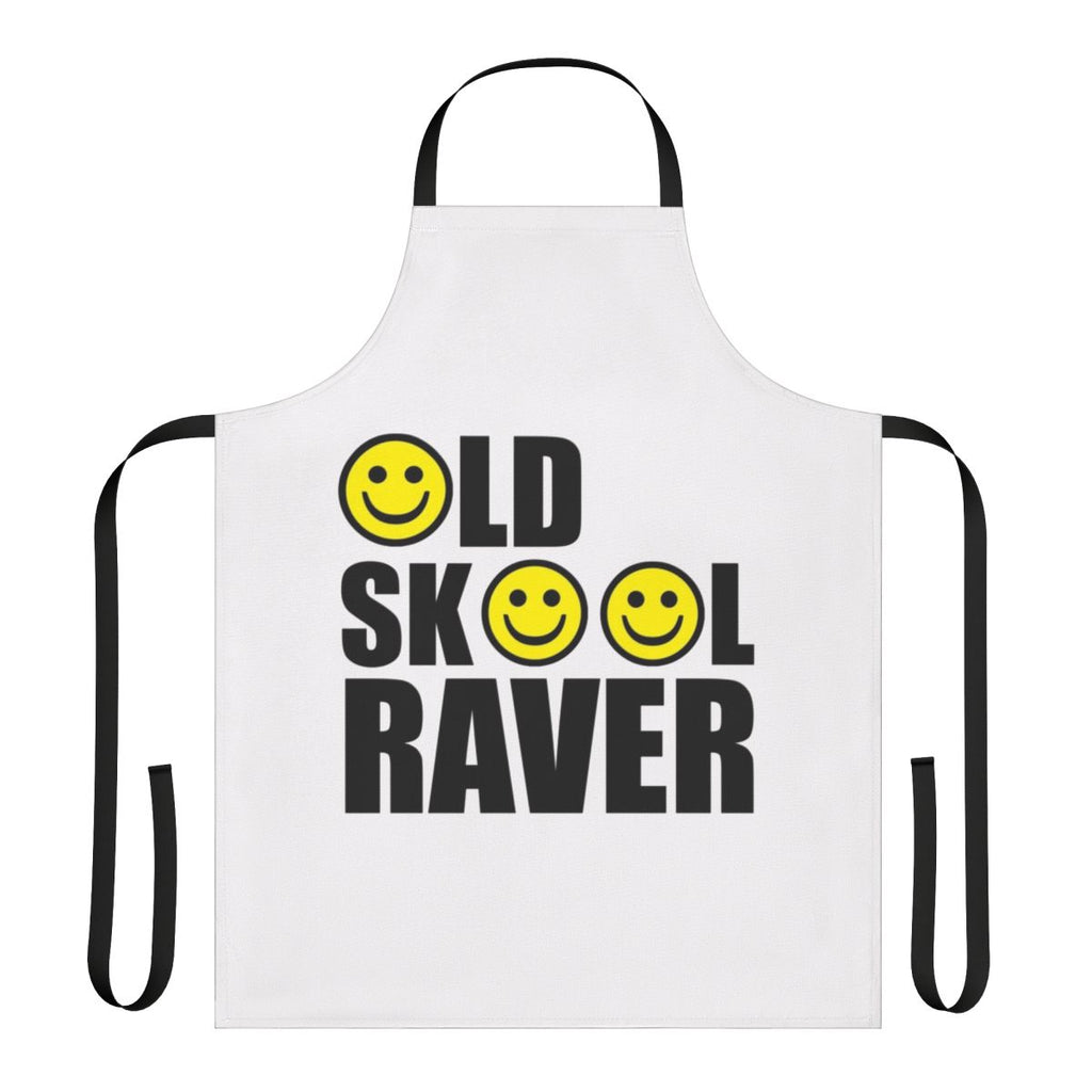 Oldskool Raver Smiley Rave Apron - Retro 90s Dance Music Inspired Apron