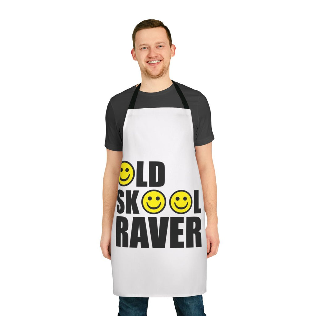 Oldskool Raver Smiley Rave Apron - Retro 90s Dance Music Inspired Apron