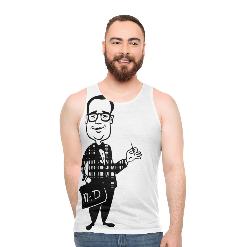 Retro Smirking Mr D Unisex Tank Top