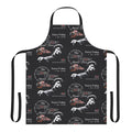 Retro soul and funk inspired apron featuring the Moovin Groovin Radio Show Pt 2 design