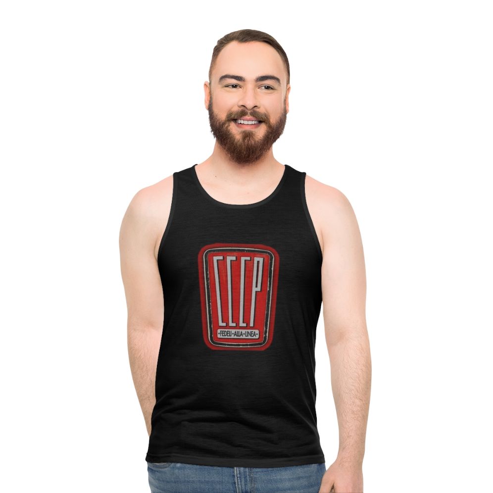 Retro Soviet Union Unisex Tank Top