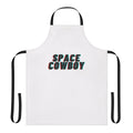 Stylish space cowboy-themed apron with Jamiroquai and virtual reality design