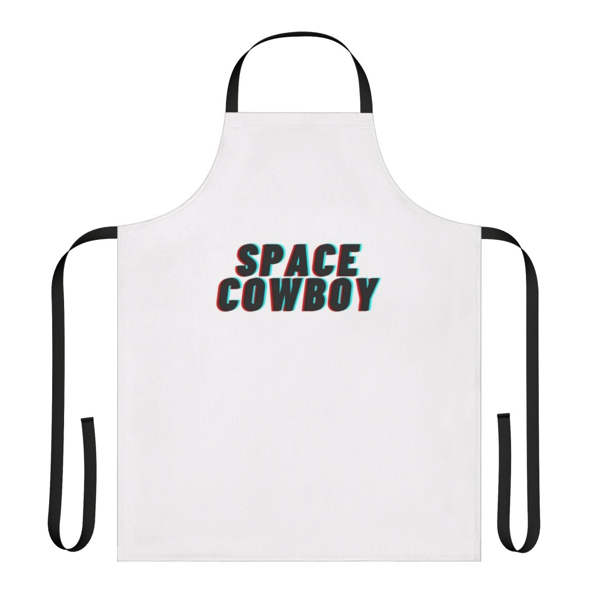 Stylish space cowboy-themed apron with Jamiroquai and virtual reality design