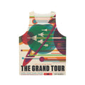 Retro space poster unisex tank top