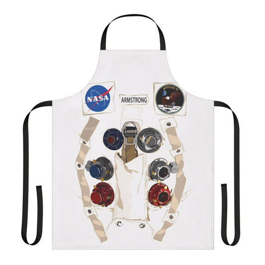 Retro Space Suit Astronaut Apron with Neil Armstrong Inspired Design
