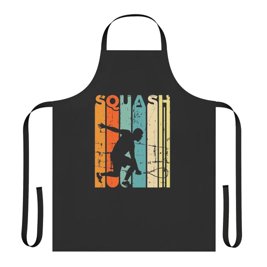 Squash and Tennis Player Retro Style Apron
