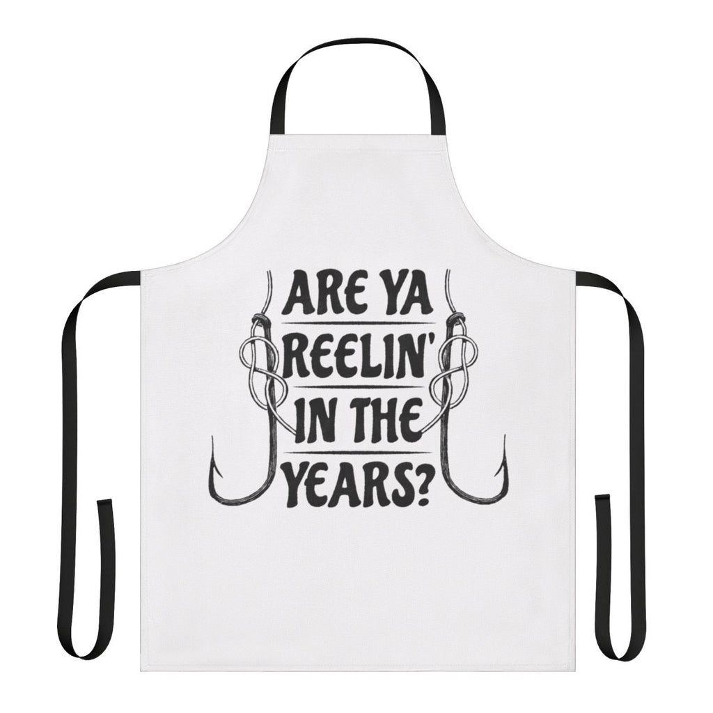 Steely Dan inspired apron featuring the iconic "Reelin' in the Years" album cover design