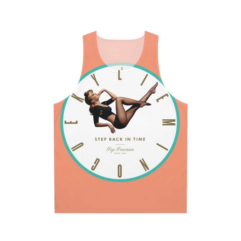 Unisex tank top with "Step Back In Time" design