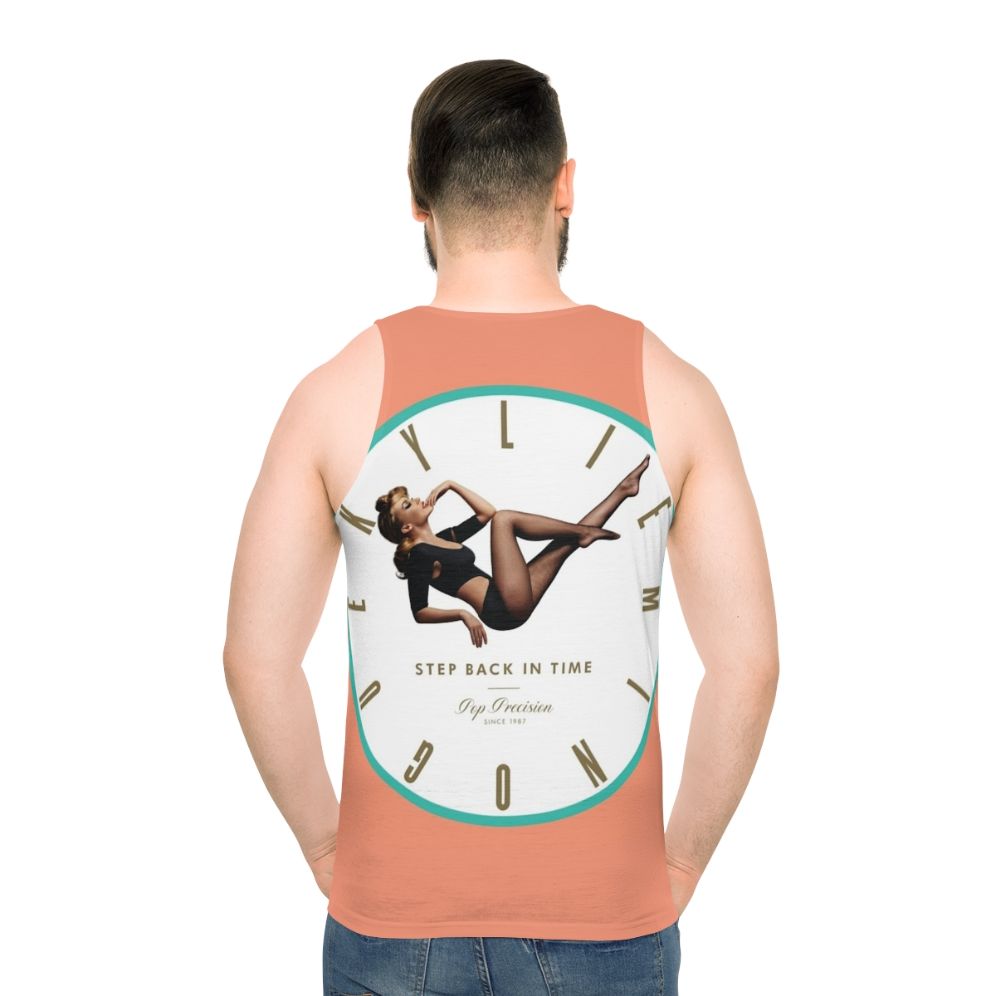 Unisex tank top with "Step Back In Time" design
