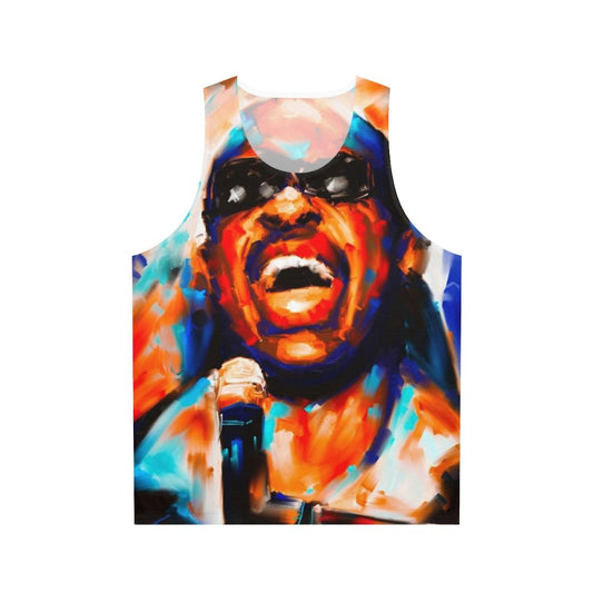 Retro Stevie Wonder Soul & Funk Music Tank Top