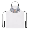 Retro-style apron featuring the iconic Stone Roses logo and Ian Brown's likeness