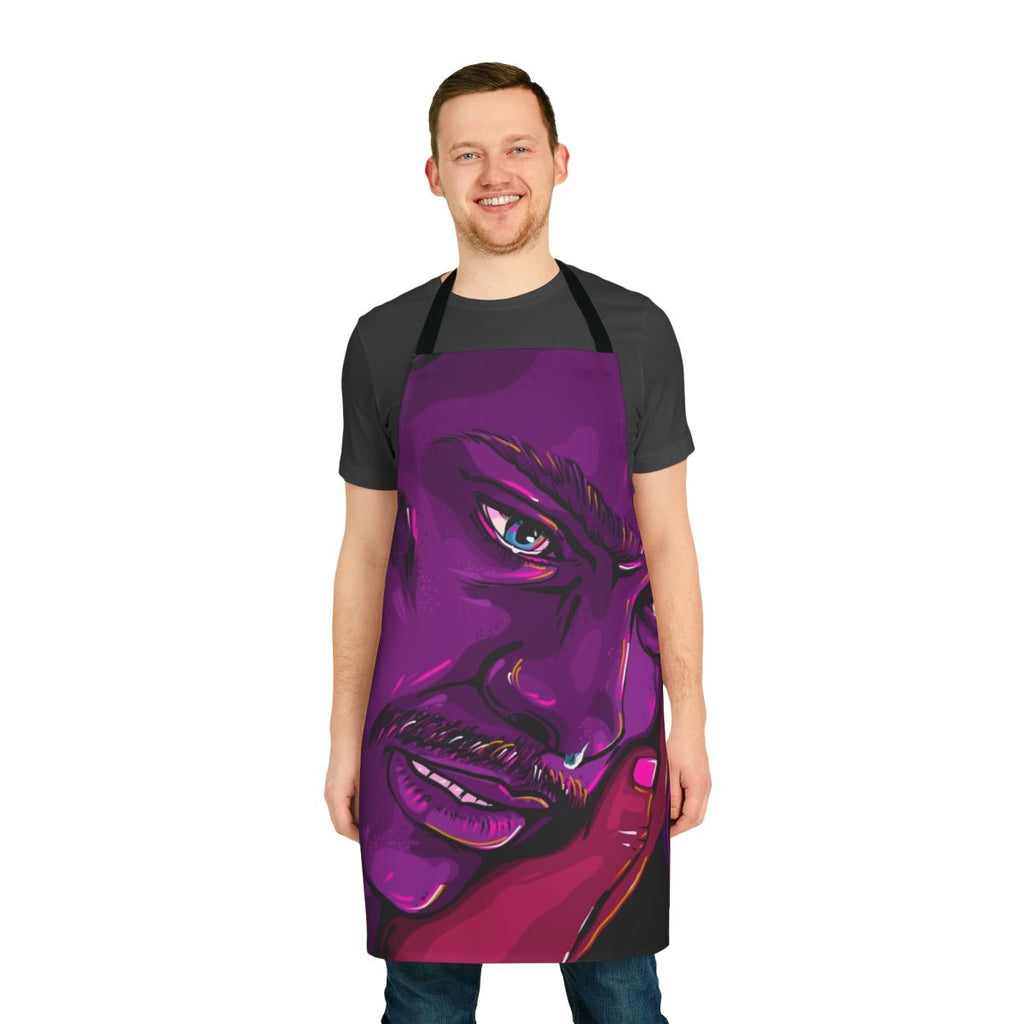 Retro-style apron featuring Billy Hargrove from the Netflix series Stranger Things