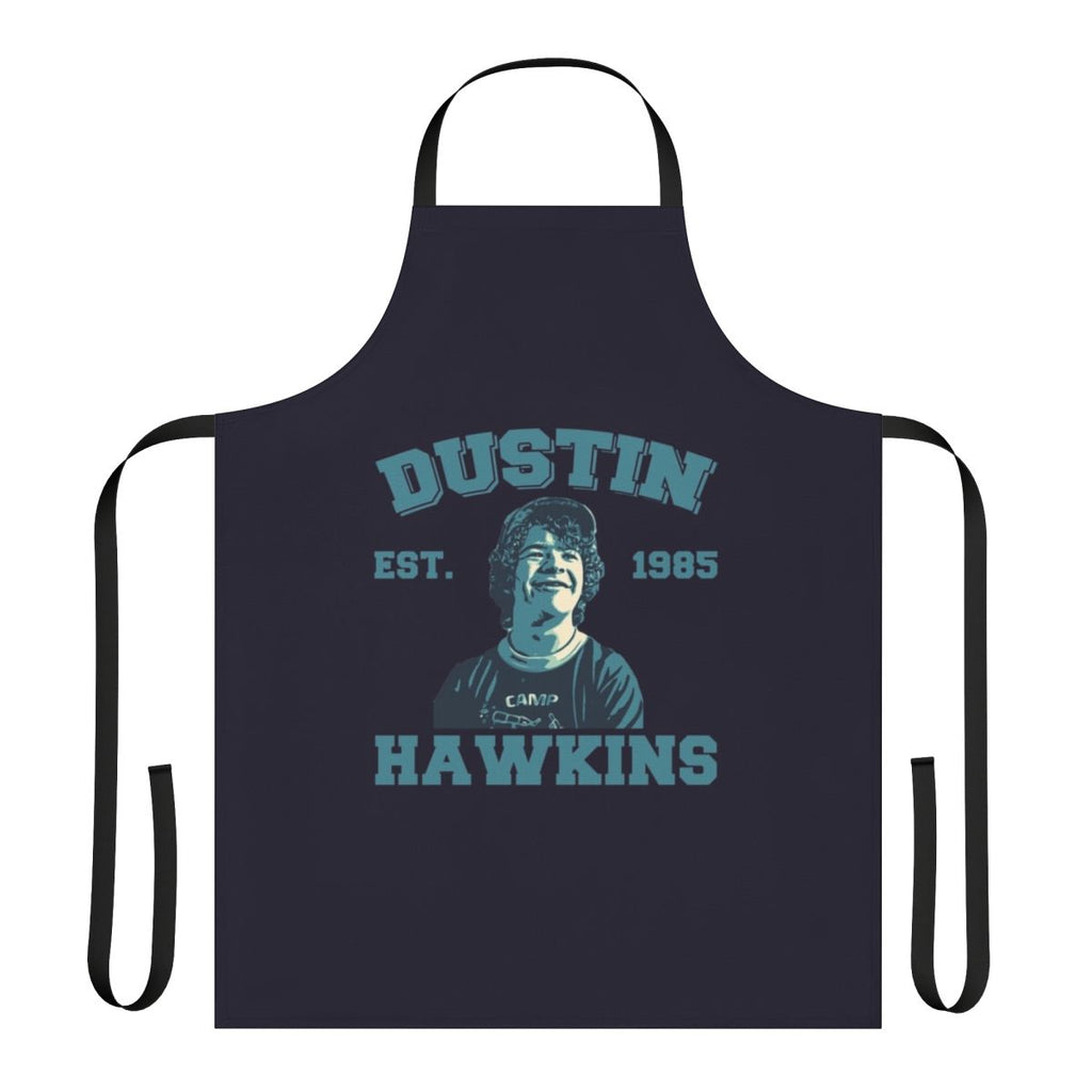 Retro-style apron featuring Dustin Henderson from the Netflix series Stranger Things