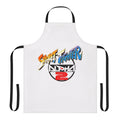 Retro-style apron featuring the iconic Street Fighter logo and characters