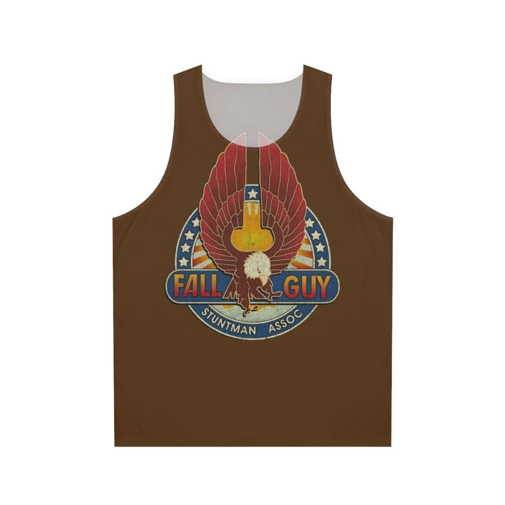 Retro stuntman unisex tank top