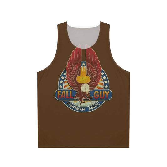 Retro stuntman unisex tank top