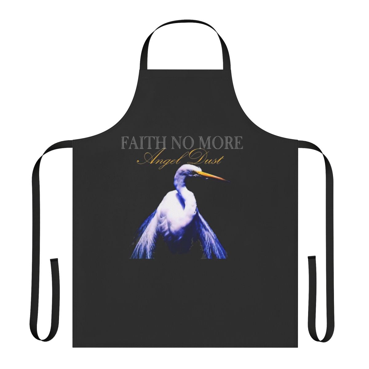 Retro-style apron featuring the iconic "Angel Dust" artwork from the Faith No More album