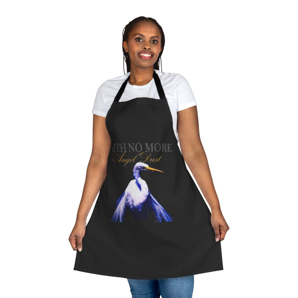 Retro-style apron featuring the iconic "Angel Dust" artwork from the Faith No More album