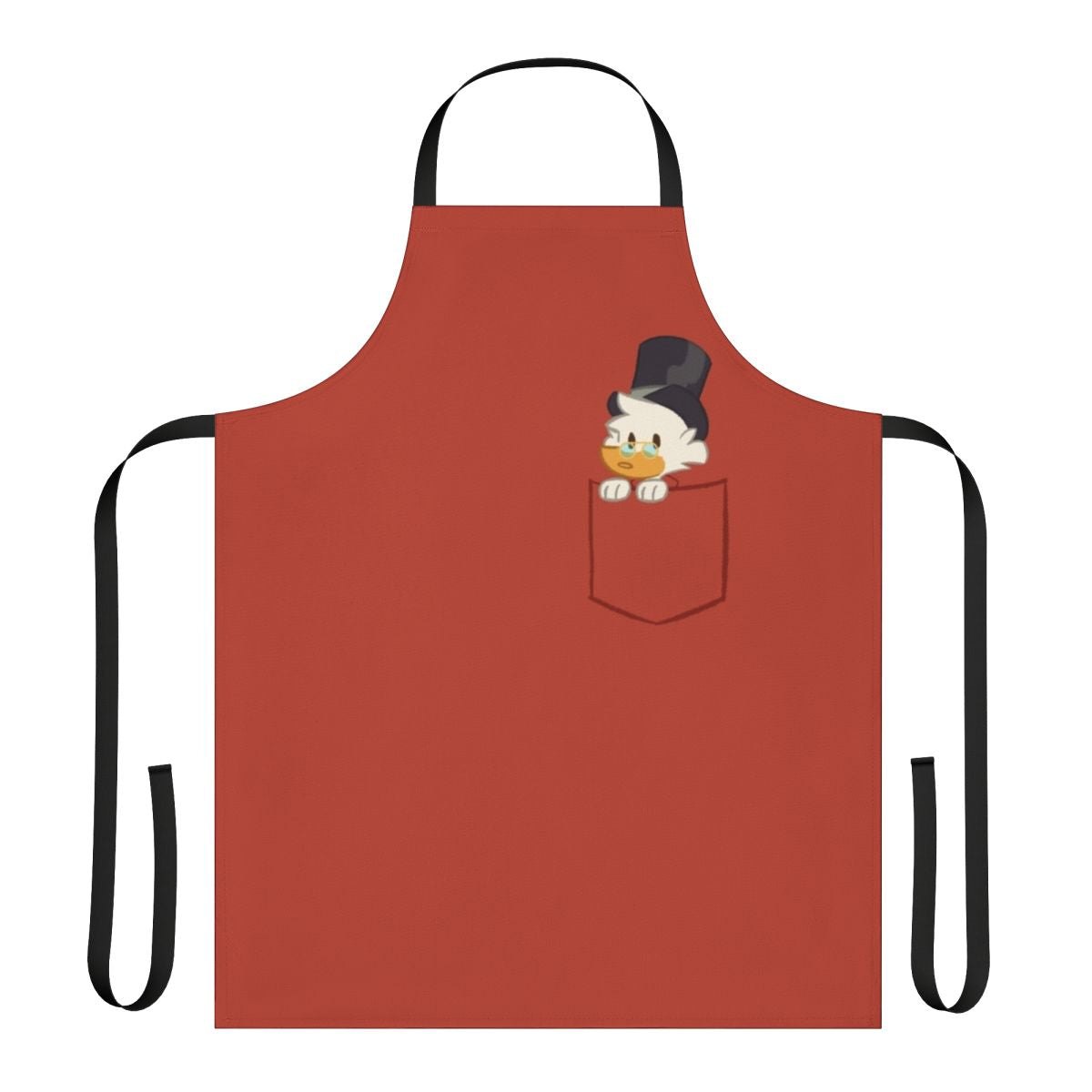 Retro-style duck pocket apron featuring the iconic character Uncle Scrooge McDuck from the Disney cartoon series DuckTales.