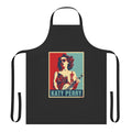 A retro-style apron featuring a pop art design inspired by Katy Perry's music and style.