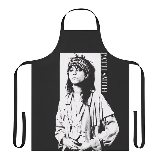 Retro-style apron featuring Patti Smith inspired design