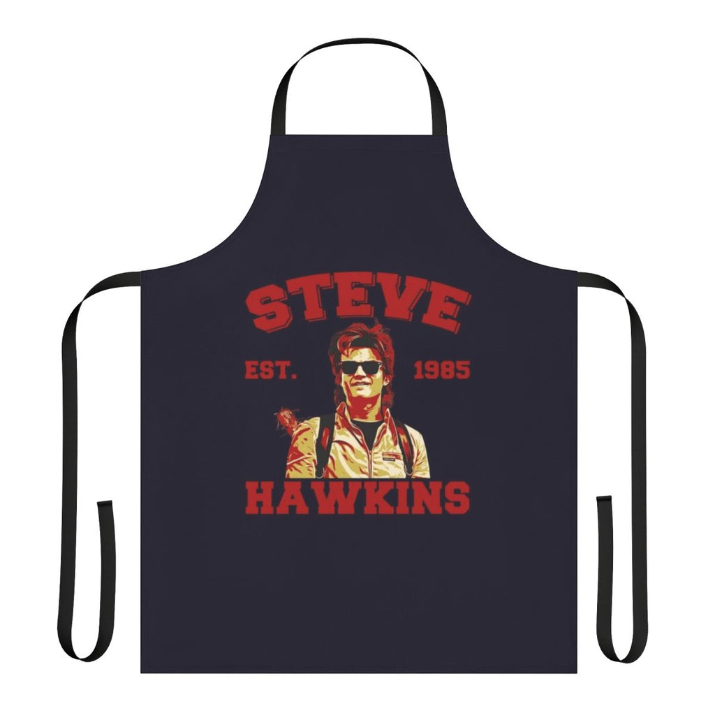 Retro style apron featuring a Stranger Things inspired design
