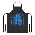 Vintage-inspired apron with a toxic jungle design, perfect for fantasy and sci-fi fans.