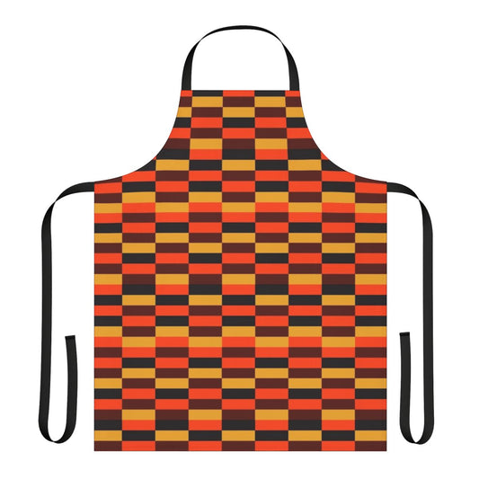 Retro-style train seat cover apron with vintage underground tube design