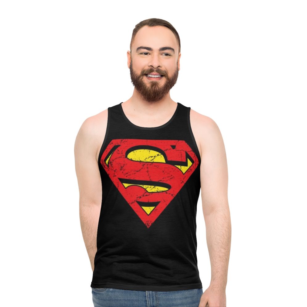 Retro Super Hero Logo Vintage Unisex Tank Top