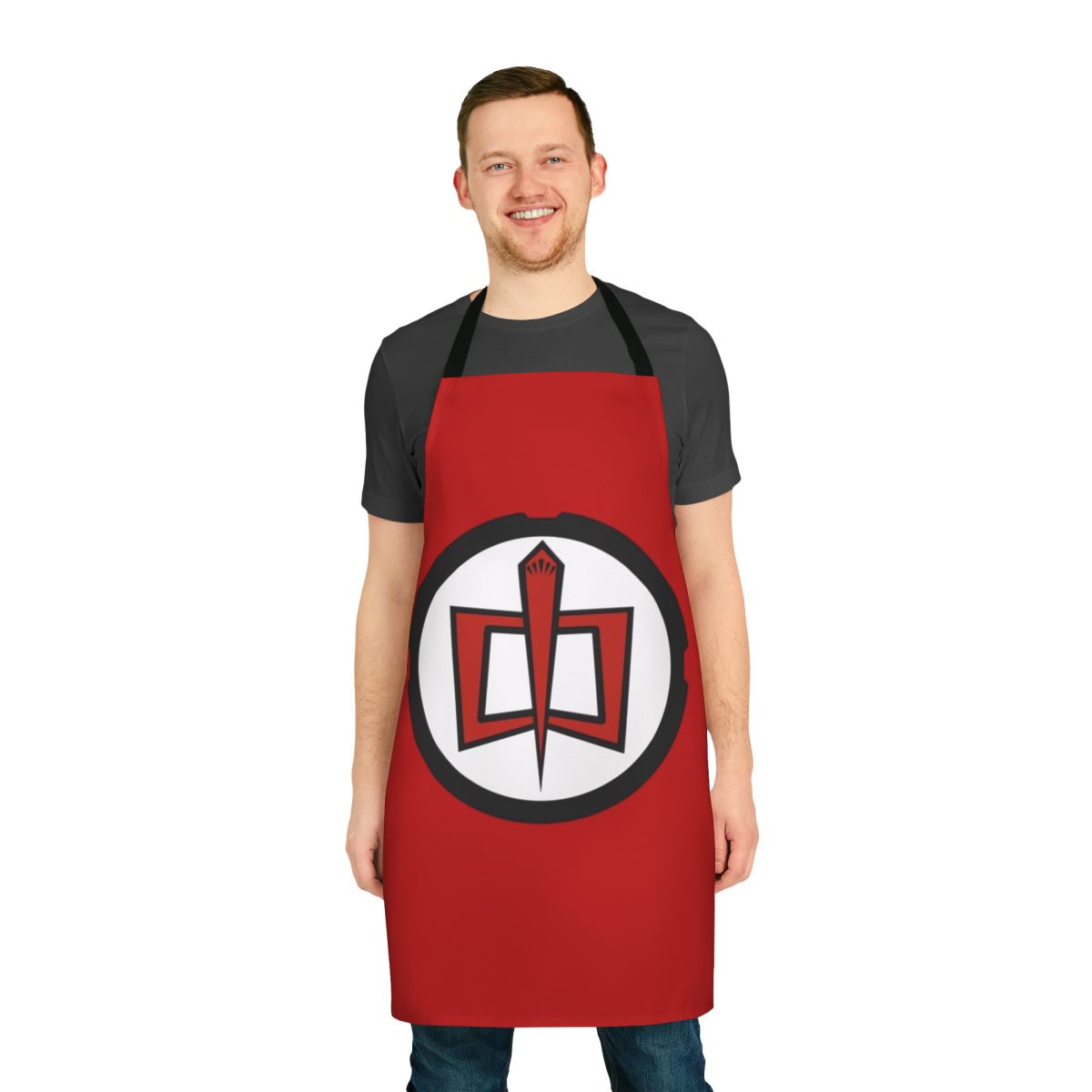 Retro-style apron featuring the iconic logo from the 1980s TV show "The Greatest American Hero"