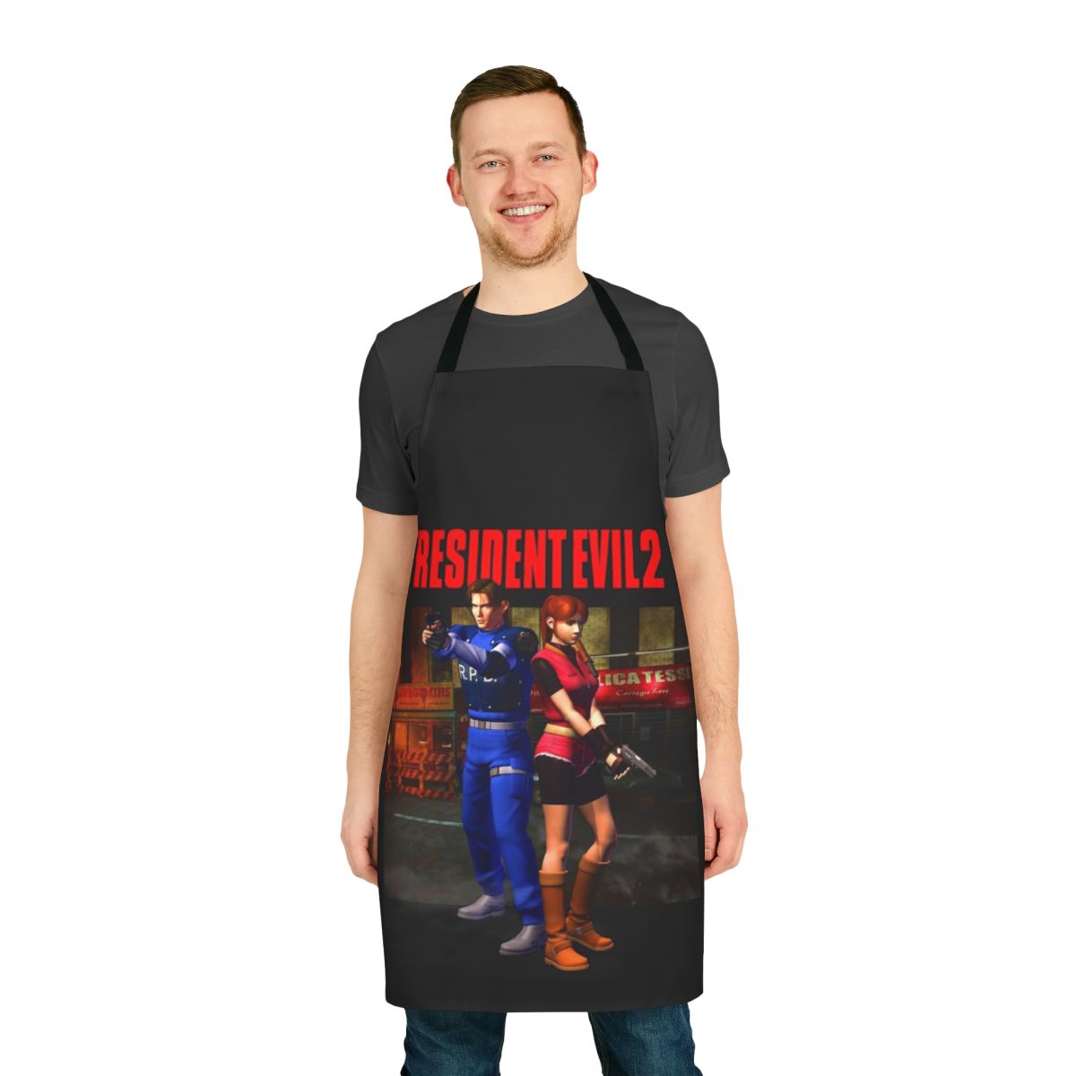 Resident Evil 1998 style apron for fans of survival horror video games