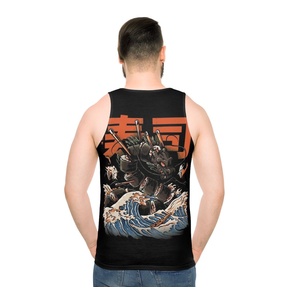 Retro Sushi Dragon Unisex Tank Top