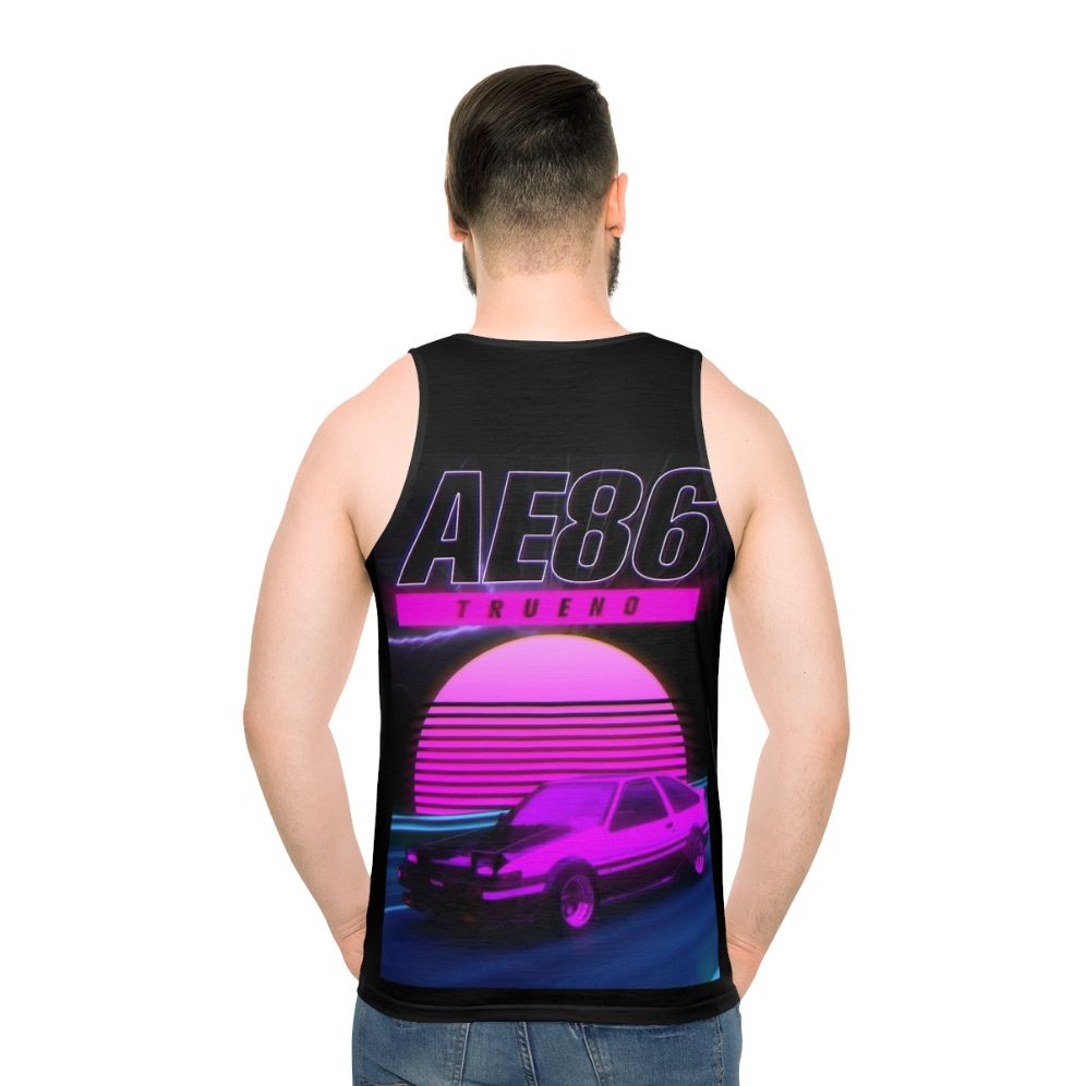 Retro Synthwave Ae86 Unisex Tank Top