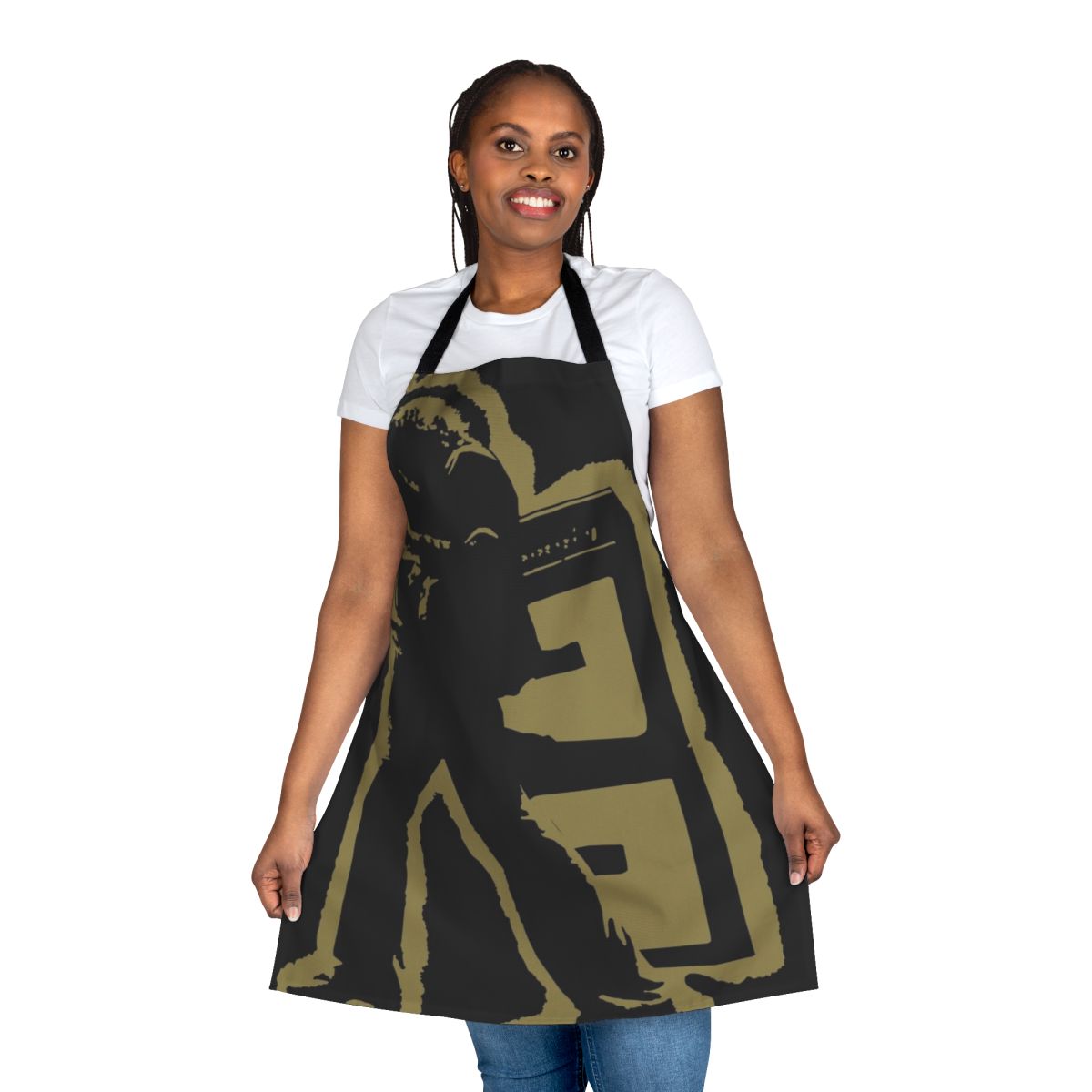 Vintage-style apron featuring the iconic T.Rex album cover design