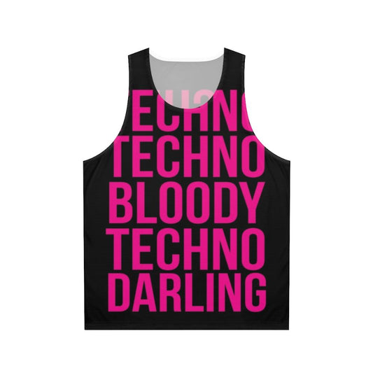 Retro techno unisex tank top
