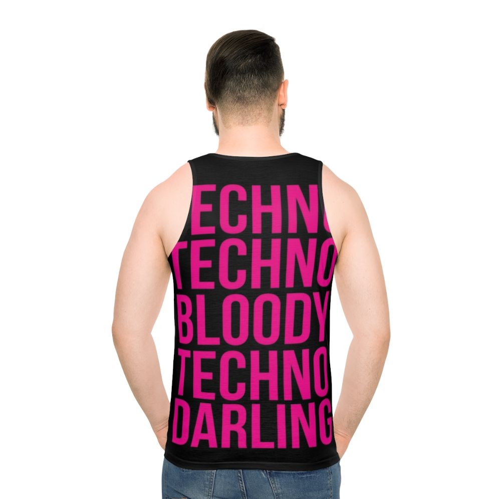 Retro techno unisex tank top