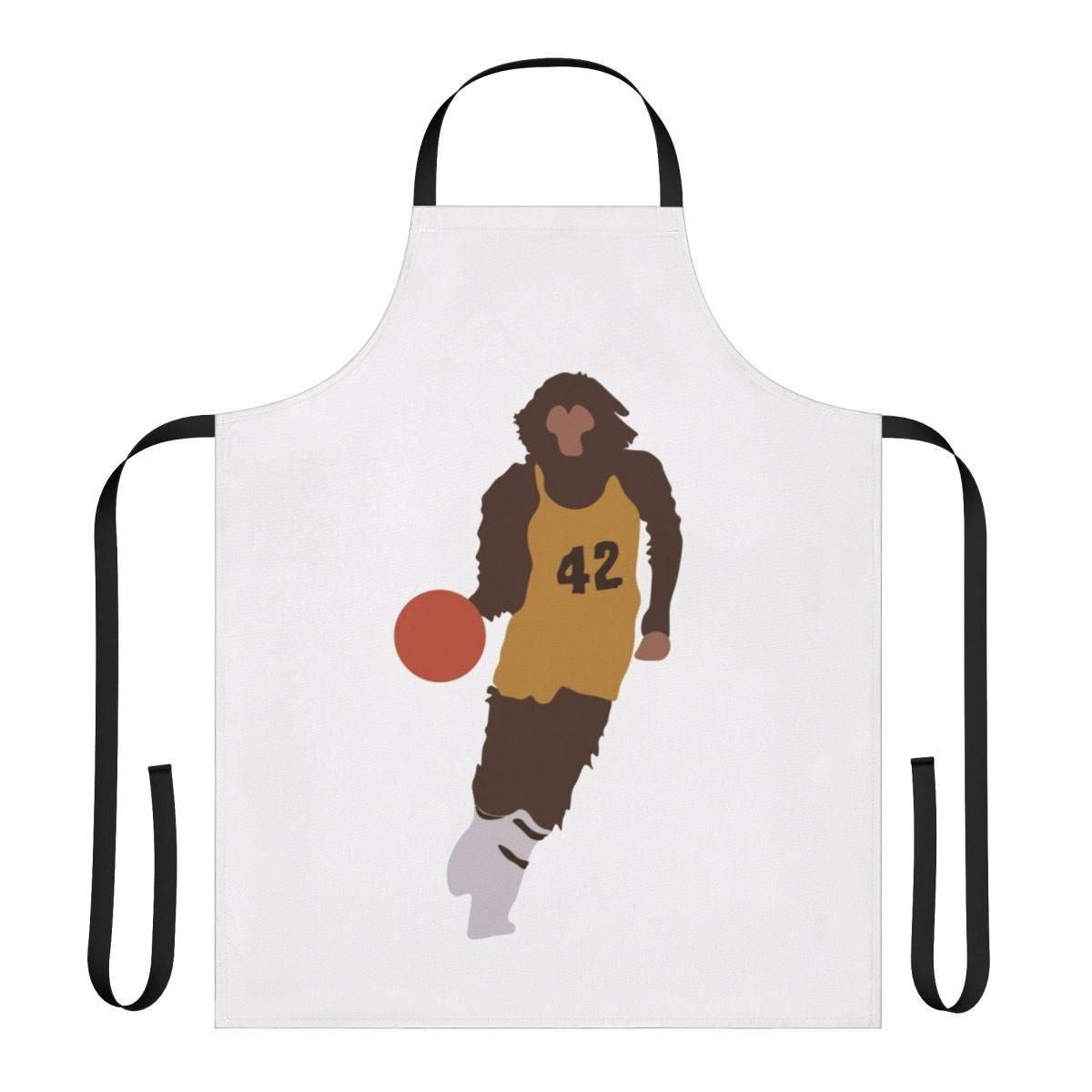 Retro-style apron with "Teen Wolf" inspired design