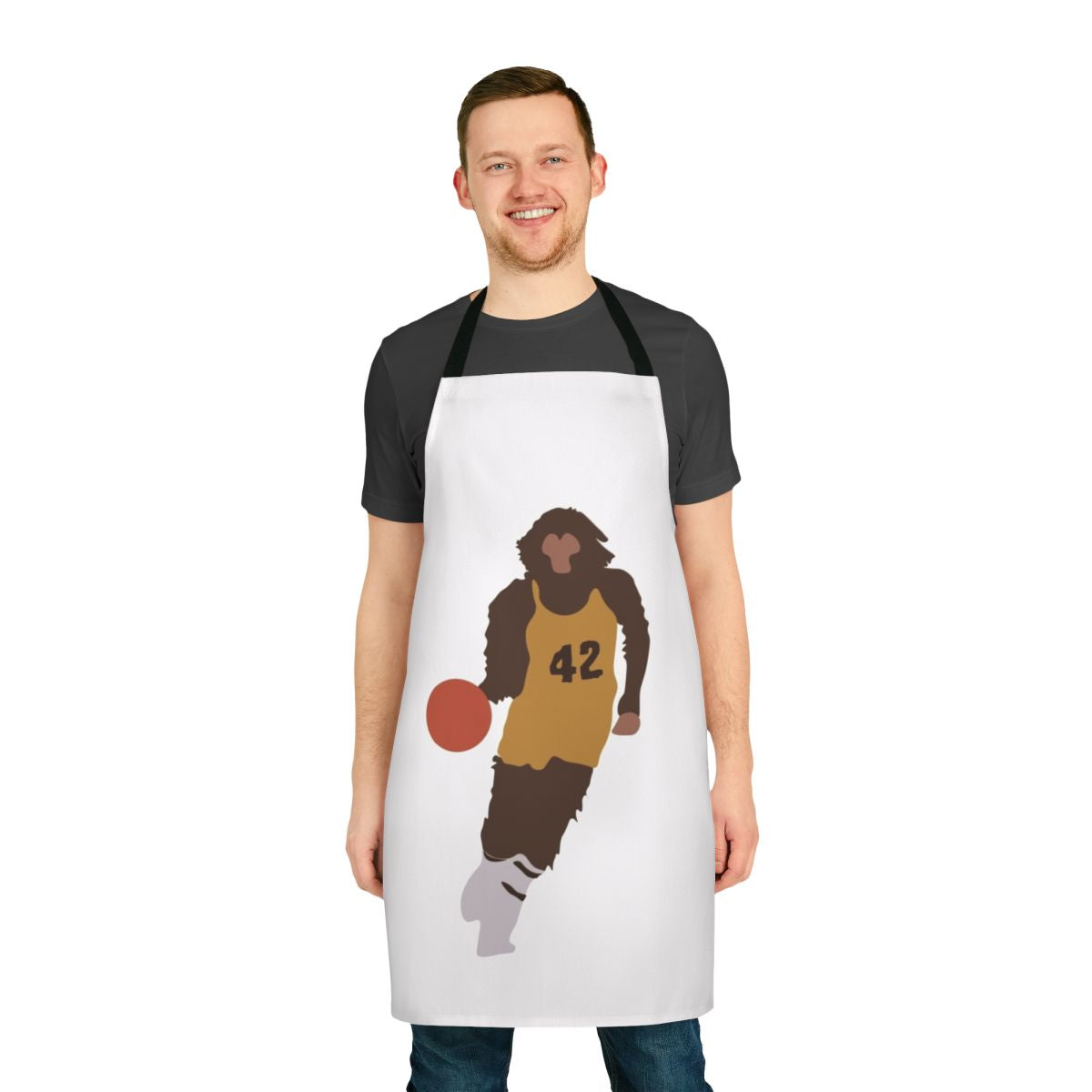 Retro-style apron with "Teen Wolf" inspired design