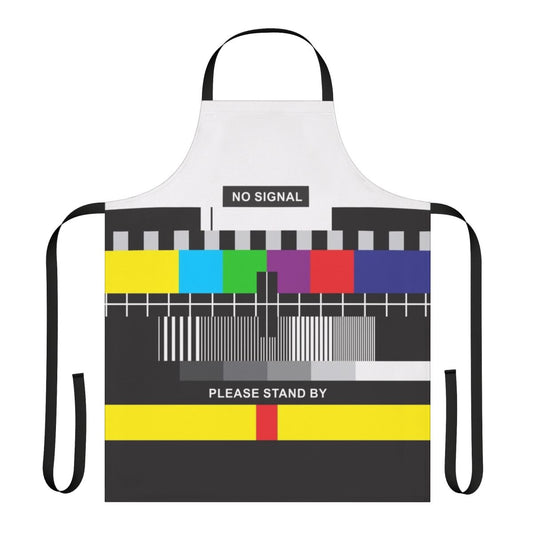Retro television pattern no signal apron