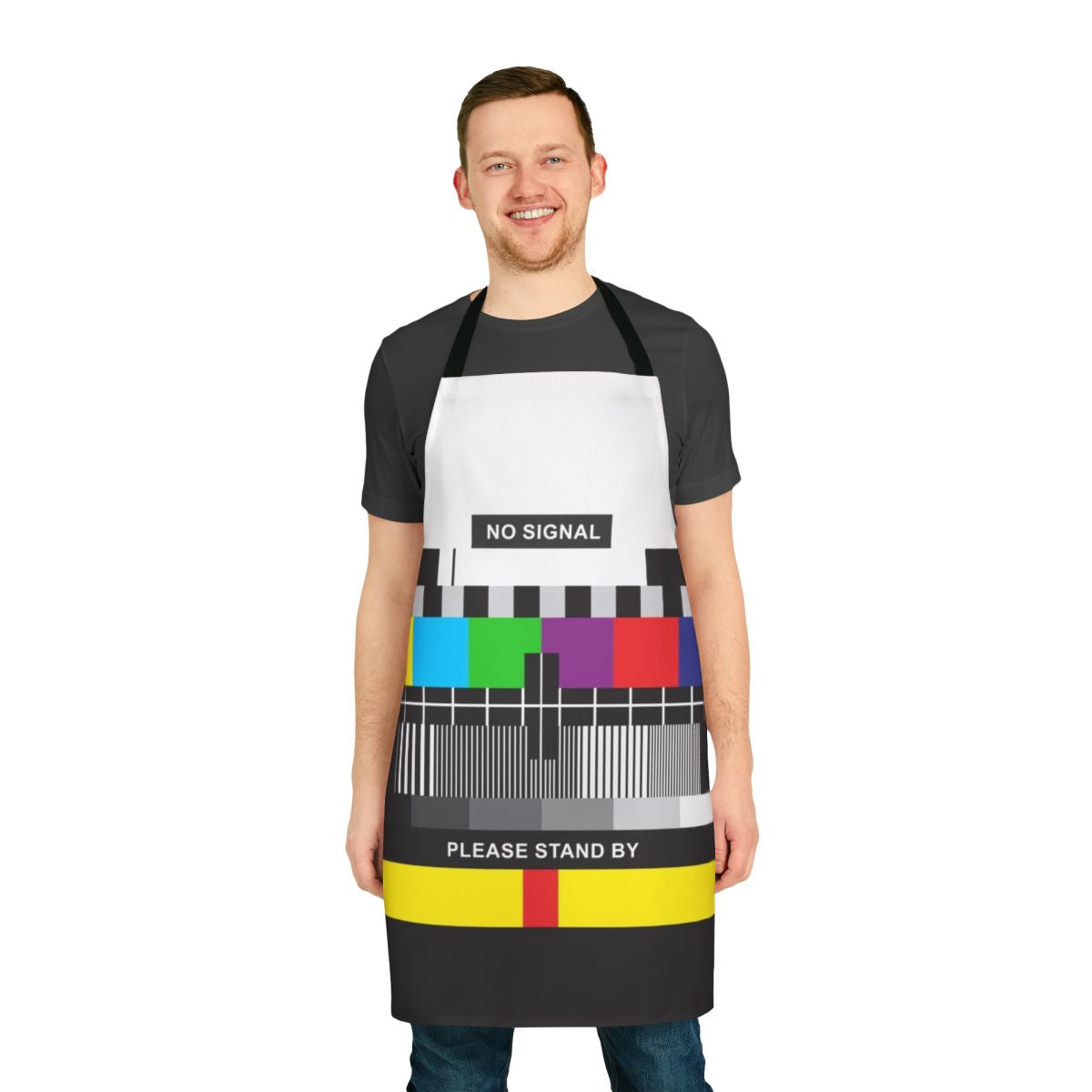 Retro television pattern no signal apron
