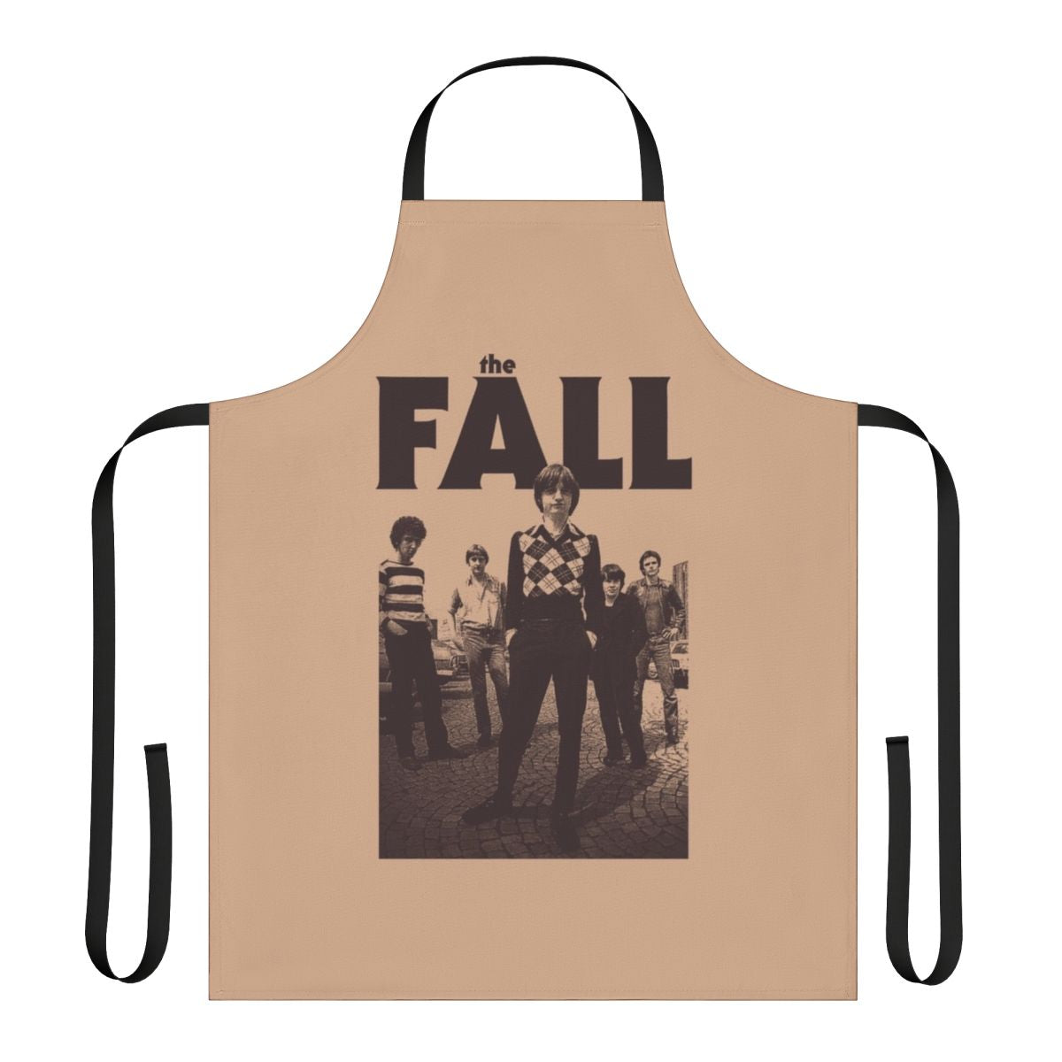 Retro-style cooking apron inspired by the iconic post-punk band The Fall