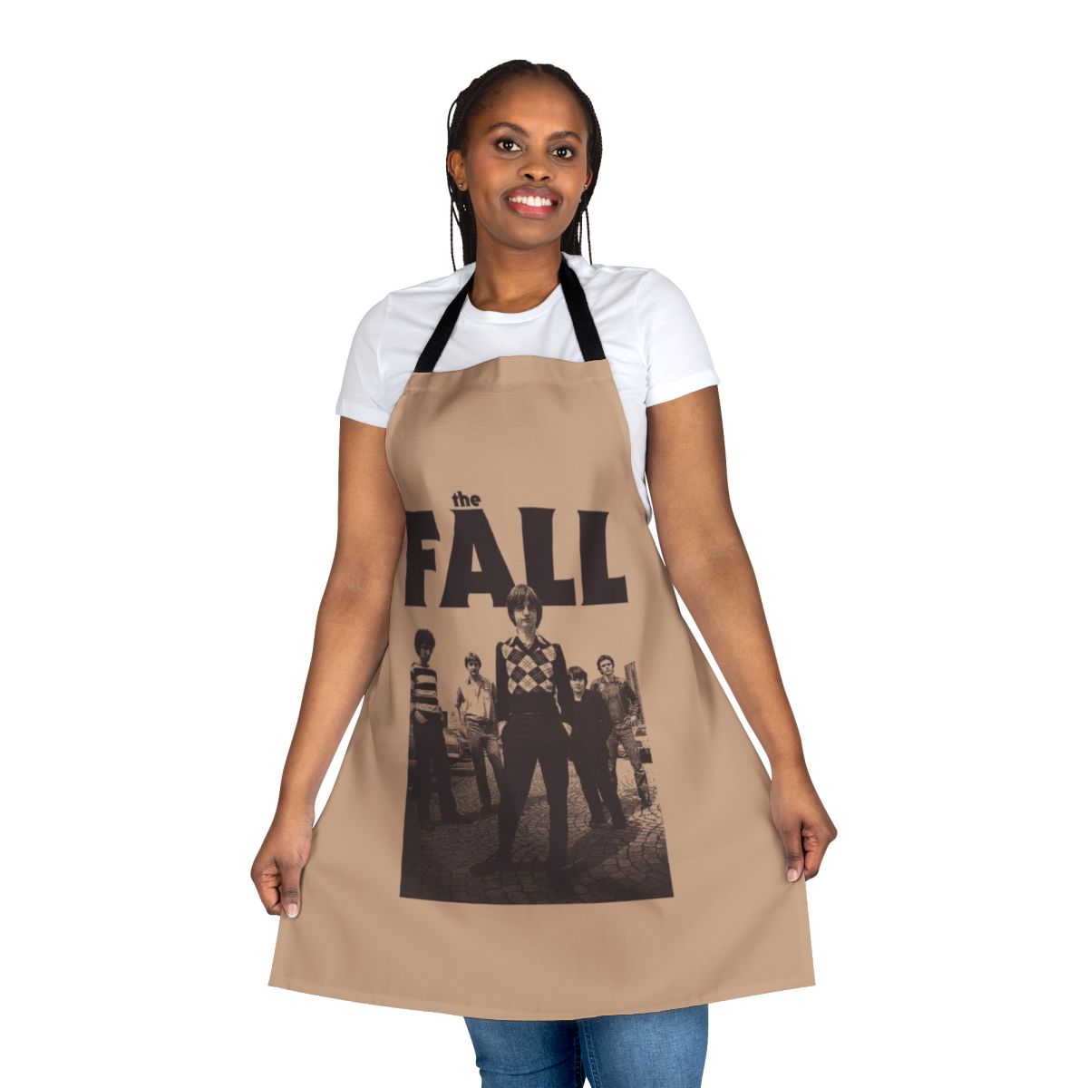 Retro-style cooking apron inspired by the iconic post-punk band The Fall