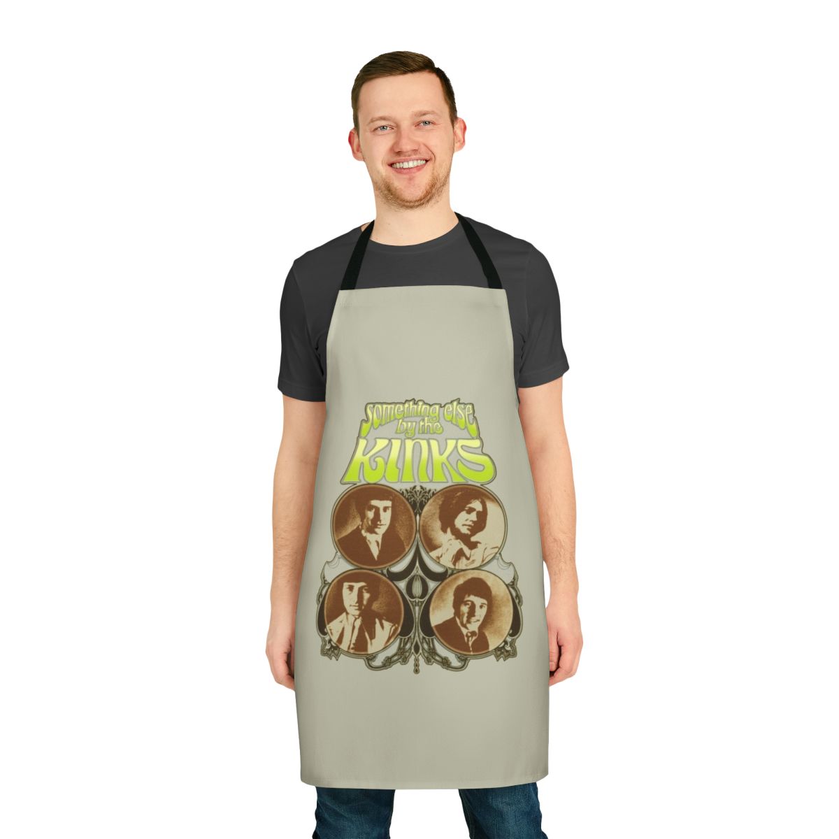 Retro-style apron featuring The Kinks' album cover "Something Else"