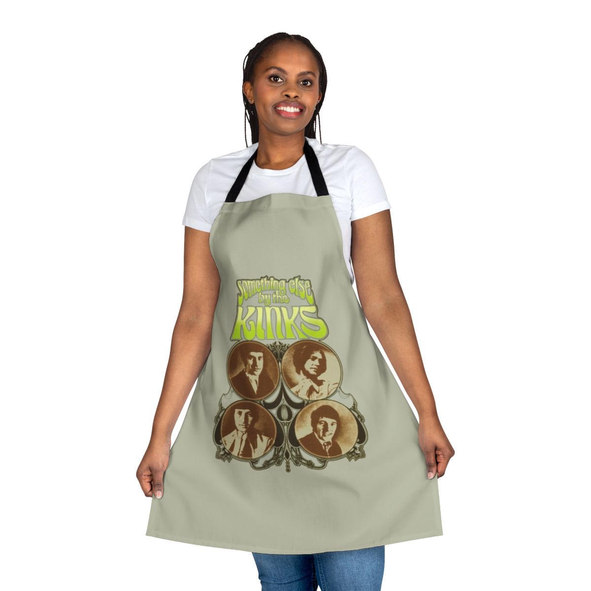 Retro-style apron featuring The Kinks' album cover "Something Else"