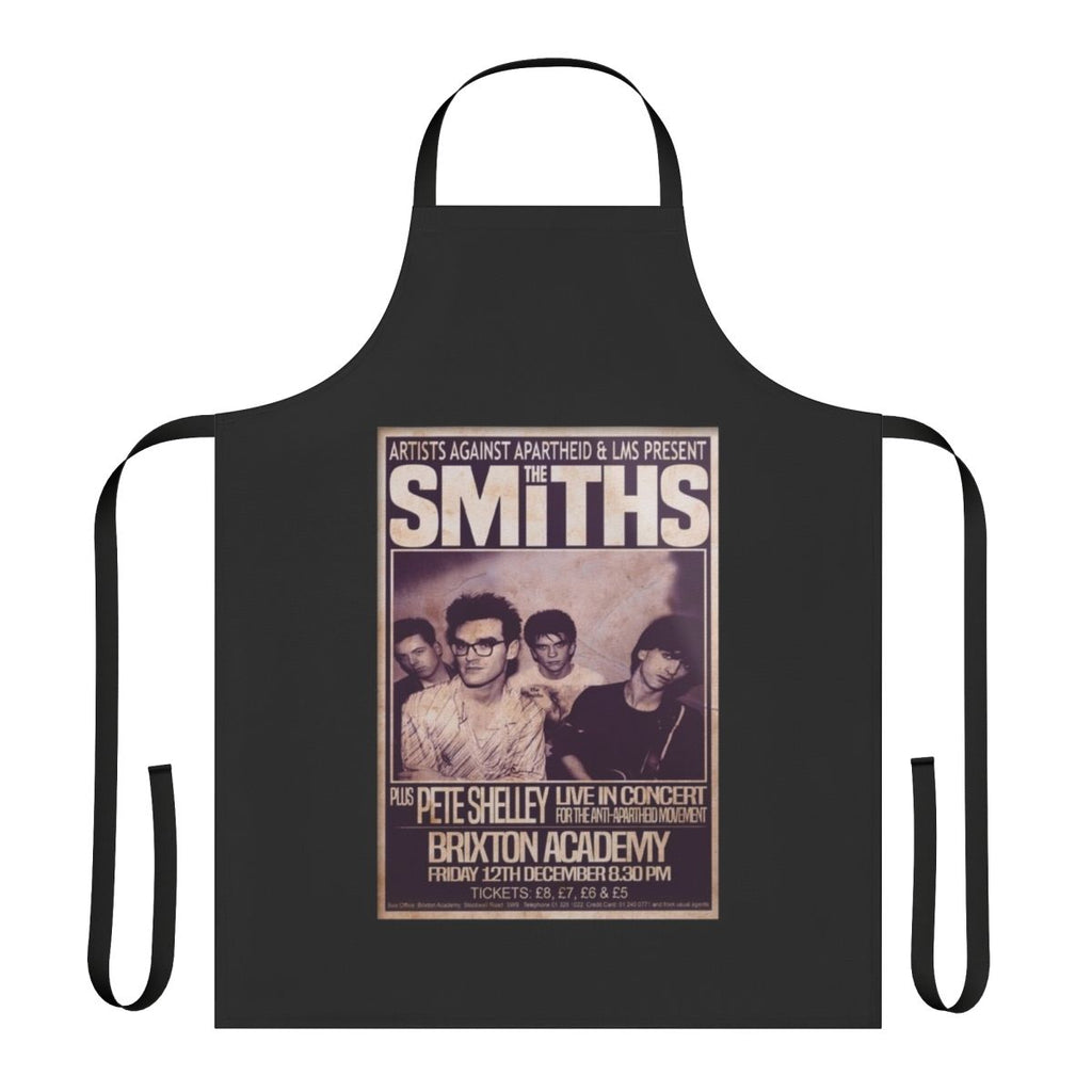 Retro The Smiths 1986 Final Concert Apron featuring the iconic band's logo and album artwork
