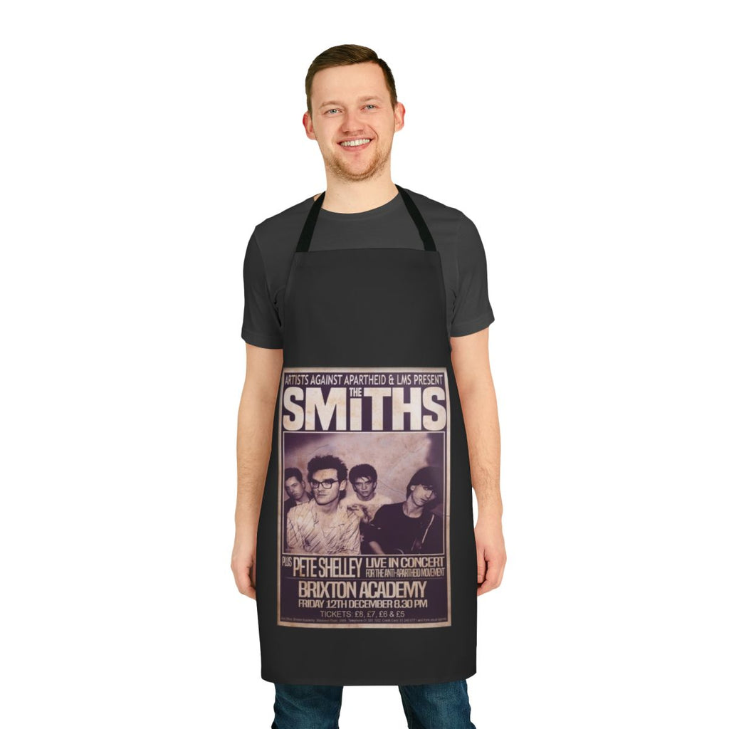 Retro The Smiths 1986 Final Concert Apron featuring the iconic band's logo and album artwork